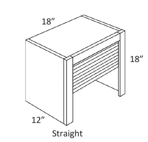 CNC Cabinetry Elegant White Kitchen Cabinet - AG1818