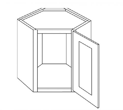 CNC Cabinetry Elegant White Kitchen Cabinet - AG2418