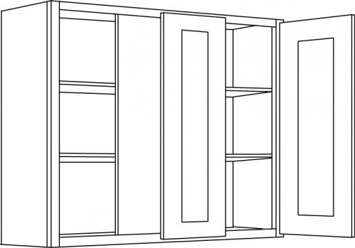 CNC Cabinetry Sierra Espresso Kitchen Cabinet - BLW3630