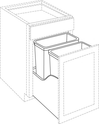 CNC Cabinetry Matrix Greystone Laminate Kitchen Cabinet - BWBK18