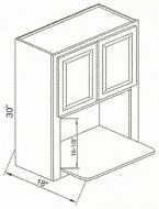 CNC Cabinetry Sierra Espresso Kitchen Cabinet - MW3030