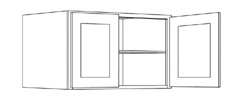 CNC Cabinetry Sierra Espresso Kitchen Cabinet - RWC3024