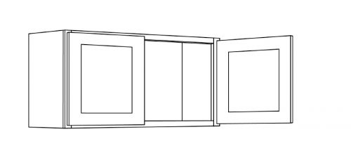 CNC Cabinetry Sierra Espresso Kitchen Cabinet - W2418