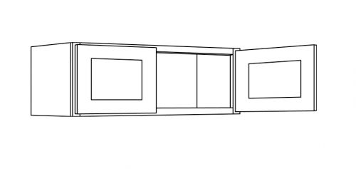 CNC Cabinetry Sierra Espresso Kitchen Cabinet - W2415