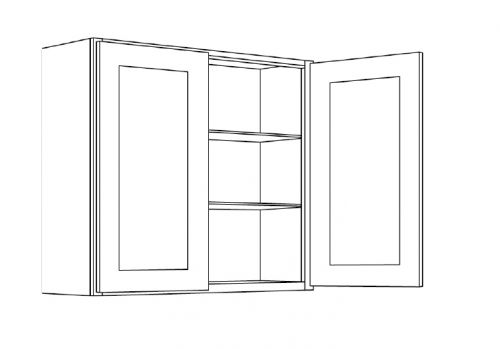 CNC Cabinetry Sierra Espresso Kitchen Cabinet - W2430