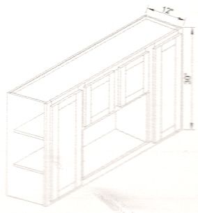 CNC Cabinetry Luxor Espresso Kitchen Cabinet - W6030