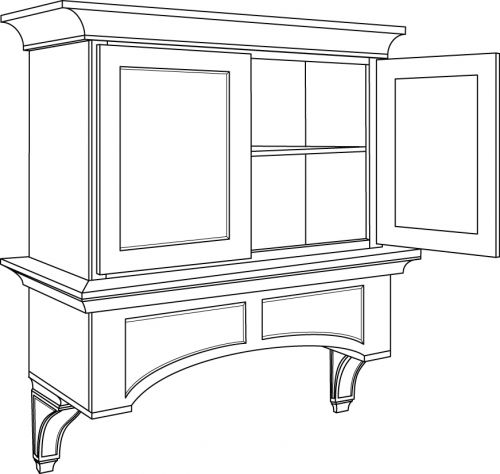 CNC Cabinetry Fashion White Kitchen Cabinet - WHDMC48-54